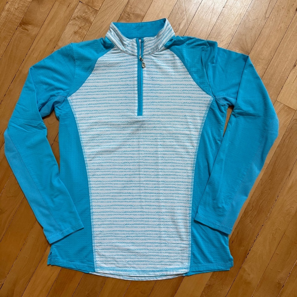 San Soleil 50+ UV Cooling Long Sleeve Light Weight Athletic Top S